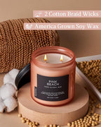 M&SENSE Pink Beach Sands Jar Candle, 11.6oz Pineapple & Coconut Scented Natural - Image 3