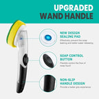 Heavy Duty Dishwand with Refills, Dish Wand Replacement Sponge Heads with Handle - Image 2