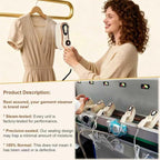 Portable Steam Iron for Clothes for Travel & Home, Handheld Garment Steamer & - Image 4
