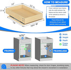 WelFurGeer Soft Close Pull Out Cabinet Organizer, Bottom Mount Pull Out Drawers - Image 3