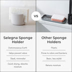 Selegna Diatomite Stone Sponge Caddy – Quick Drying Diatomaceous Earth Sink - Image 8