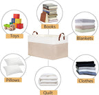 DULLEMELO 70L Extra Large Storage Bin, Collapsible Storage Box, Fabric Clothes - Image 7