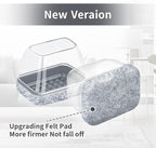 Ezprotekt 16 Pcs Rectangle Grey Felt Chair Leg Floor Protectors - Image 3