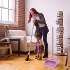 kelamayi Broom and Dustpan Set for Home, Indoor&Outdoor Sweeping, Stand Up - Image 7