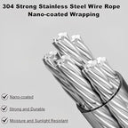 13.8ft Retractable Clothesline, Non-sag Clothesline, Indoor & Outdoor Heavy - Image 6