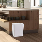 4.5 Gallon Deskside Plastic Wastebasket Rectangular, Open Garbage Container - Image 4
