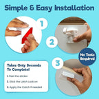 Upgraded Invisible Baby Proofing Cabinet Latch Locks - Image 7