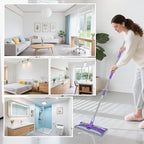 ITTAHO Microfiber Flat Mop Floor Cleaning System, Wet & Dry Dust Mopping - Image 7