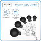 TILUCK Measuring Cups & Spoons Set, Stackable Cups and Spoons, Nesting Measure - Image 5