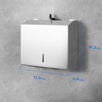 Paper Towel Dispenser Wall Mount Commercial, C Fold Multifold Hand Paper Towel - Image 6