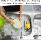 Kitchen Sponge Holder, Dish Brush Holder, Slim Sink Organization/Draining - Image 6