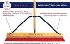 24" Everyday Sweep Indoor/Outdoor Push Broom - Image 3