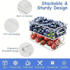 12 Pack Refrigerator Organizer Bins, 3 Sizes Stackable Clear Pantry Storage - Image 2