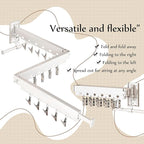 Wall Mounted Collapsible Clothes Drying Rack, Durable Space-Saving Laundry - Image 6