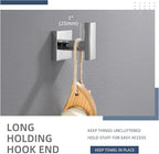 Angle Simple Towel Hook for Bathroom, SUS 304 Stainless Steel Robe Coat Hook - Image 5