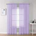 Chyhomenyc Lilac Sheer Curtains 78 Inches Long 2 Panels Set by Chyhomenyc