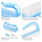 Handle Grip Nail Brush, Hand Fingernail Brush Cleaner Scrubbing Kit Pedicure - Image 5