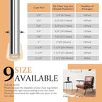 1" Round Rubber Chair Leg Tips Caps, Chair Leg Floor Protectors, Non-Slip - Image 6