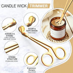 6 in 1 Candle Accessory Set, Candle Wick Trimmer Cutter, Candle Wick Dipper - Image 4