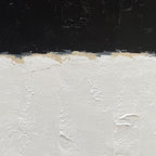 NANKAI Hand-Painted Black and White Wall Art, Minimalist Abstract Painting - Image 3