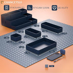 9 Pcs Stackable Drawer Organizer Trays Set, Desk Drawer Organizer Office. - Image 5
