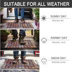 CHICHIC Welcome Door Mat 18 x 30 Inch Front Doormat Outdoors - Image 6