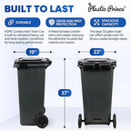 32 Gallon Step-On Large Outdoor Trash Can - Image 5