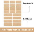 Kraft Label Stickers Removable Writable Gift Labels, Self-Adhesive Brown Labels - Image 3