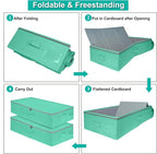 punemi 2-Pack Under Bed Storage Containers, 6.7 Inches Tall Underbed Clothes - Image 5
