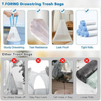 2 Gallon Trash Bags Drawstring 0.96 Mil - Image 3