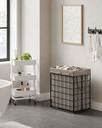 SONGMICS Laundry Hamper, 23.8 Gal. Laundry Basket, Collapsible Clothes Hamper - Image 3