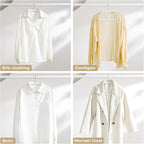 MIZGI 50 Pack White Velvet Hangers - Image 7