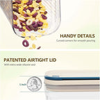 Flip-Lock Airtight Food Storage Containers 4-PC, Leakproof Ring Seal Top - Image 3