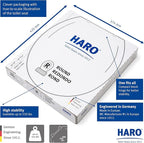 HARO | ROUND Toilet Seat | Heavy-Duty up to 550 lbs Capacity | Slow-Close-Seat - Image 4