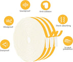 Strong Adhesive Weather Stripping Door Seal Strip Insulation Tape Roll - Image 4