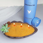 Osmanthus Scented Pumpkin Pearled Candle 18oz Luxury Sand Candle Granulated Wax - Image 6