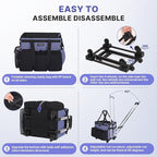 Large Rolling Cleaning Caddy Bag - Image 4