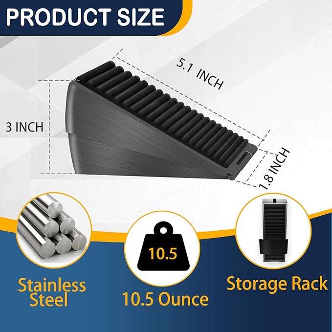 Adjustable Large Door Stopper, Strongest Tall Spring Heavy Duty Door Stop - Image 4
