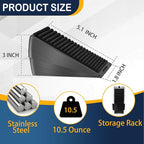 Heavy Duty Door Stopper Adjustable Spring Large Stoppers Wedge, Tall up to 3 - Image 4