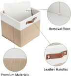 HNZIGE Fabric Storage Cubes, Cube Storage Bins 12 x 12, Decorative Storage - Image 11