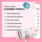 Fantasticlean XL Tear-Away Microfiber Cleaning Cloth Roll, Thick & Large - Image 4