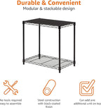 Amazon Basics 2-Shelf Stackable Storage, 13.3" D x 23.2" W x 22.2" H - Image 3