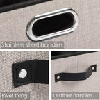 PRANDOM Fodable Storage Bins for Closet Decorative Fabric Storage Baskets Cubes - Image 4