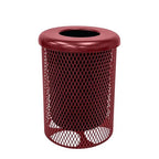 COATEDOUTDOORFURNITURE RFT-BUR Heavy Duty 32 Gallon Round Trash Receptacle by CoatedOutdoorFurniture