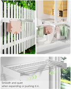 Wall Mounted Clothes Drying Rack 40 inches, Foldable Wall Mount Laundry Rack - Image 6