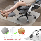 Kuyal Chair Mat for Hardwood Floor, 46 x 53 inches Rectangle Desk Durable - Image 2