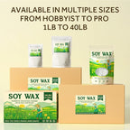 NORVENCE Soy Wax for Candle Making, Natural Soy Wax Flakes 40lb, Premium Candle - Image 8