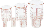 Ackers 7-Piece Glass Measuring Cup Set, Borosilicate Beaker Style Nesting - Image 8