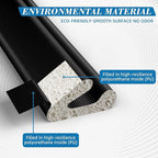 V-Shaped Weather Stripping Door Seal, 19.7FT Draft Stopper - Image 4