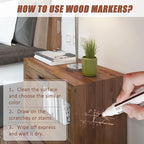 SEISSO 18 Colors Wood Wax Sticks ＆ Wood Markers Furniture Repair Kit - Image 4